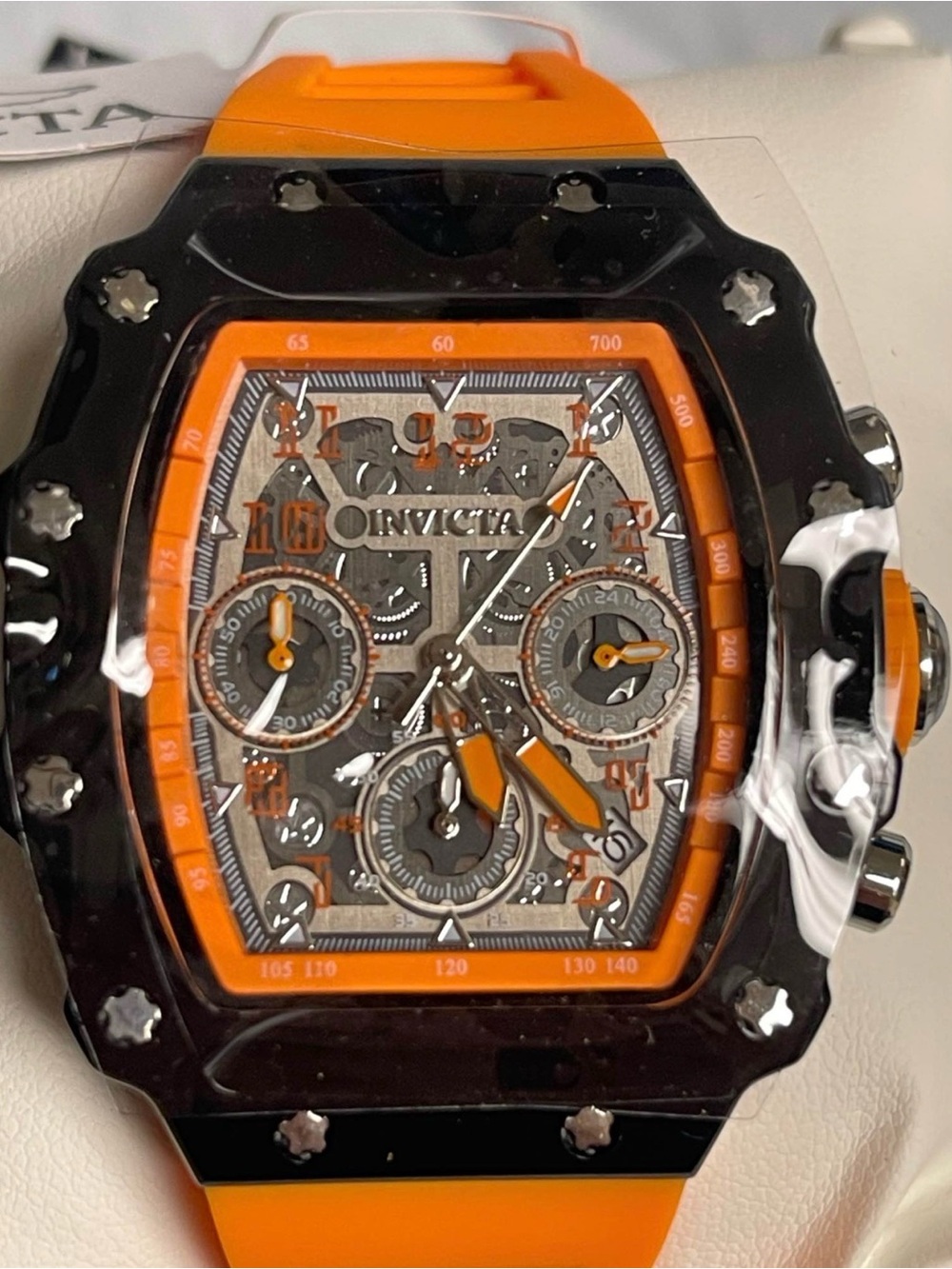 Invicta Racing Valxor Unisex Watch - 40mm, Orange & Black (69772) new - Picture 2 of 10